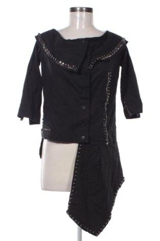 Γυναικείο πουκάμισο Unbranded, Μέγεθος L, Χρώμα Μαύρο, Τιμή 13,00 €