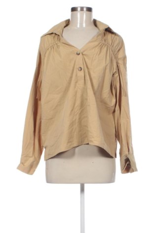 Γυναικείο πουκάμισο Zara, Μέγεθος L, Χρώμα  Μπέζ, Τιμή 16,99 €