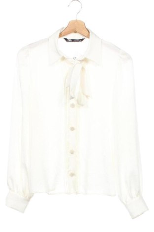 Γυναικείο πουκάμισο Zara, Μέγεθος XS, Χρώμα Εκρού, Τιμή 13,81 €