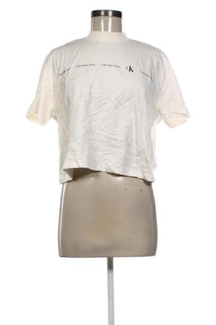 Дамска тениска Calvin Klein Jeans, Размер M, Цвят Екрю, Цена 17,89 €