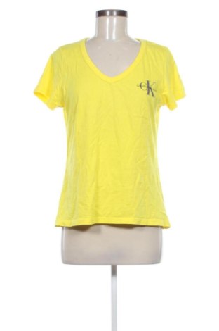 Дамска тениска Calvin Klein Jeans, Размер L, Цвят Жълт, Цена 16,36 €