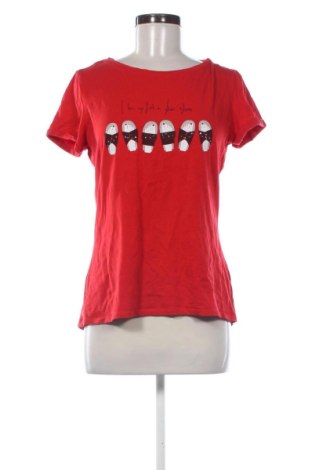Γυναικείο t-shirt Comma,, Μέγεθος M, Χρώμα Κόκκινο, Τιμή 16,99 €