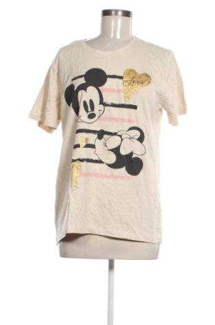 Damski T-shirt Disney, Rozmiar L, Kolor Beżowy, Cena 45,99 zł