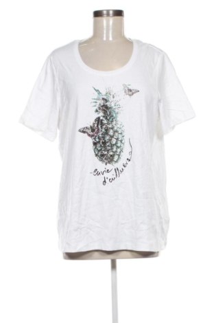 Γυναικείο t-shirt G.W., Μέγεθος XXL, Χρώμα Λευκό, Τιμή 37,99 €