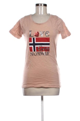 Damen T-Shirt GEO NORWAY, Größe S, Farbe Beige, Preis 17,36 €