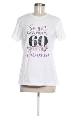 Γυναικείο t-shirt Gildan, Μέγεθος L, Χρώμα Εκρού, Τιμή 10,99 €