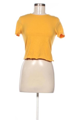 Дамска тениска Gina Tricot, Размер M, Цвят Жълт, Цена 7,66 €