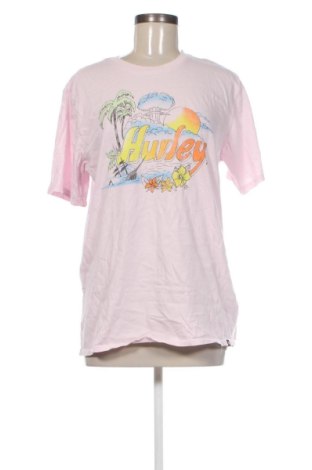 Γυναικείο t-shirt Hurley, Μέγεθος M, Χρώμα Ρόζ , Τιμή 16,99 €