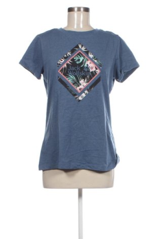 Γυναικείο t-shirt Jack Wolfskin, Μέγεθος M, Χρώμα Μπλέ, Τιμή 16,99 €