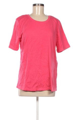 Damski T-shirt Laura Torelli, Rozmiar XL, Kolor Różowy, Cena 45,99 zł