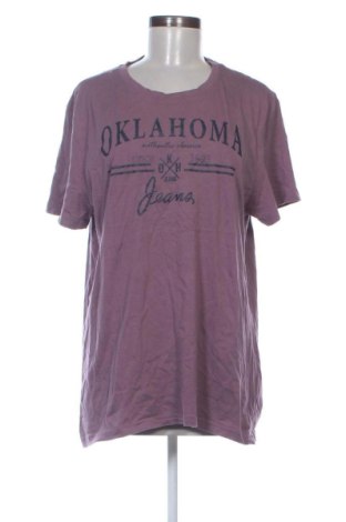 Γυναικείο t-shirt Oklahoma Jeans, Μέγεθος XL, Χρώμα Βιολετί, Τιμή 10,99 €