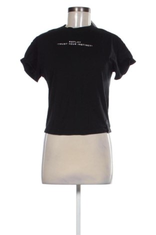 Damen T-Shirt Replay, Größe M, Farbe Schwarz, Preis 17,00 €