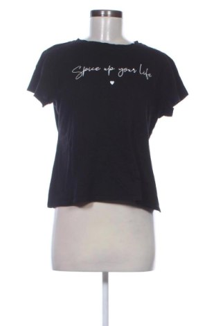 Γυναικείο t-shirt SHEIN, Μέγεθος L, Χρώμα Μαύρο, Τιμή 10,99 €