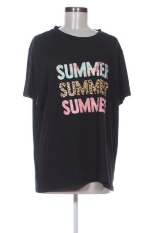 Γυναικείο t-shirt SHEIN, Μέγεθος XL, Χρώμα Μαύρο, Τιμή 10,99 €