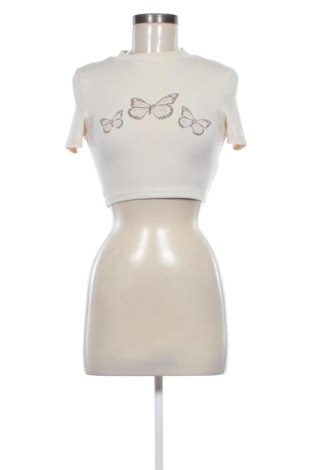 Damen T-Shirt SHEIN, Größe XS, Farbe Beige, Preis € 11,99