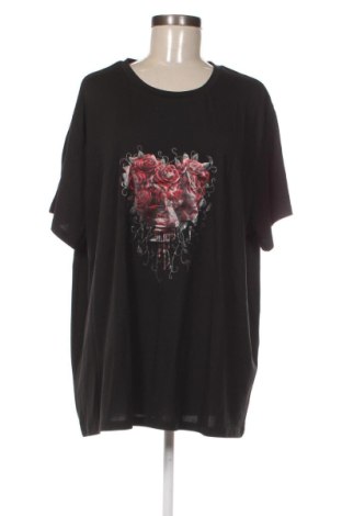 Γυναικείο t-shirt SHEIN, Μέγεθος 3XL, Χρώμα Μαύρο, Τιμή 10,99 €