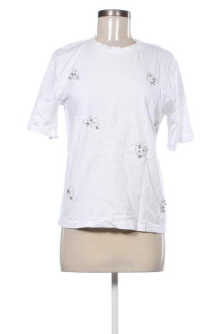 Damski T-shirt Sinsay, Rozmiar XS, Kolor Biały, Cena 48,23 zł