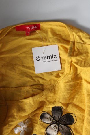 Γυναικείο t-shirt Thea, Μέγεθος XXL, Χρώμα Κίτρινο, Τιμή 11,99 €