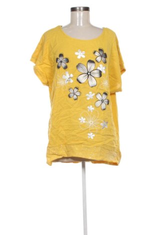 Γυναικείο t-shirt Thea, Μέγεθος XXL, Χρώμα Κίτρινο, Τιμή 11,99 €