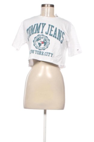 Γυναικείο t-shirt Tommy Jeans, Μέγεθος S, Χρώμα Λευκό, Τιμή 20,99 €