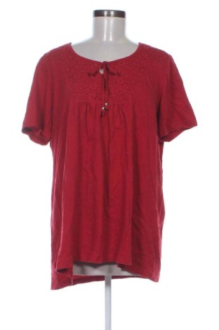 Γυναικείο t-shirt Ulla Popken, Μέγεθος XL, Χρώμα Κόκκινο, Τιμή 9,99 €