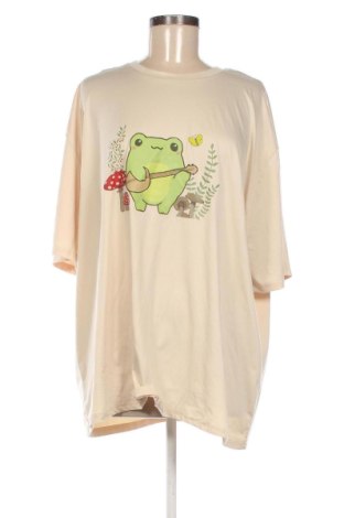 Damen T-Shirt Unbranded, Größe 4XL, Farbe Beige, Preis € 10,33