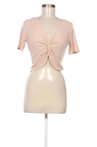 Damski T-shirt Zara, Rozmiar S, Kolor Beżowy, Cena 29,99 zł