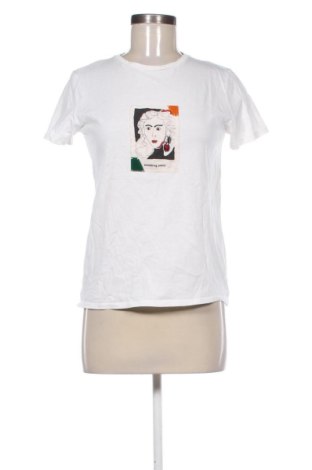 Damski T-shirt Zara, Rozmiar S, Kolor Biały, Cena 30,84 zł