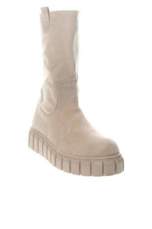 Γυναικεία μποτάκια Lucky shoes, Μέγεθος 38, Χρώμα Εκρού, Τιμή 68,99 €