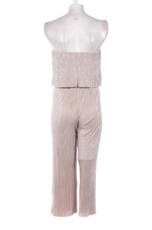 Damski długi kombinezon Bershka, Rozmiar S, Kolor Beżowy, Cena 129,99 zł