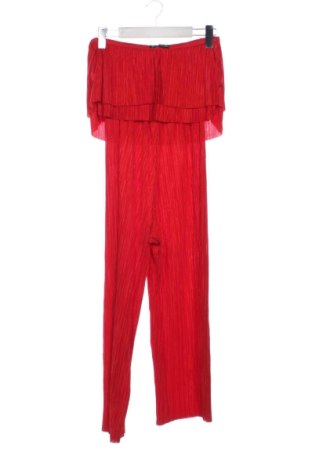 Damski długi kombinezon Bershka, Rozmiar XS, Kolor Czerwony, Cena 129,99 zł