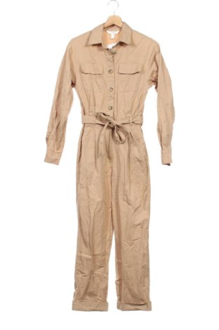 Langer Damen-Overall H&M, Größe XS, Farbe Braun, Preis 24,55 €