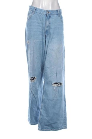 Blugi de femei Bershka, Mărime XXL, Culoare Albastru, Preț 78,20 Lei