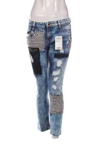 Damskie jeansy Desigual, Rozmiar L, Kolor Niebieski, Cena 470,76 zł