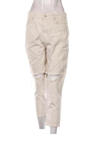 Blugi de femei Pull&Bear, Mărime M, Culoare Ecru, Preț 91,99 Lei