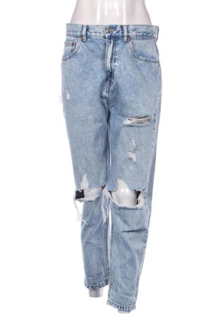 Blugi de femei Pull&Bear, Mărime L, Culoare Albastru, Preț 91,99 Lei