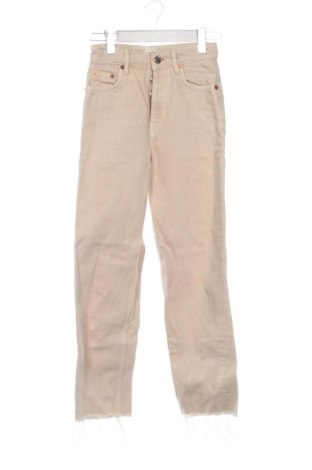 Blugi de femei Pull&Bear, Mărime XXS, Culoare Bej, Preț 78,20 Lei
