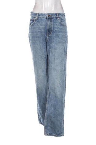 Blugi de femei Pull&Bear, Mărime L, Culoare Albastru, Preț 91,99 Lei
