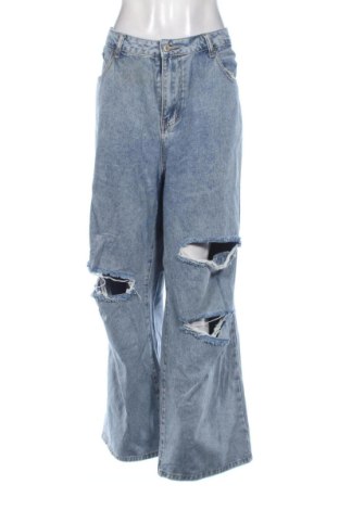 Damskie jeansy SHEIN, Rozmiar XXL, Kolor Niebieski, Cena 80,38 zł