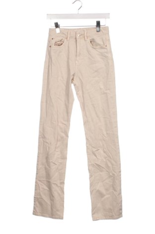 Dámske džínsy  Stradivarius, Veľkosť XS, Farba Béžová, Cena  17,95 €