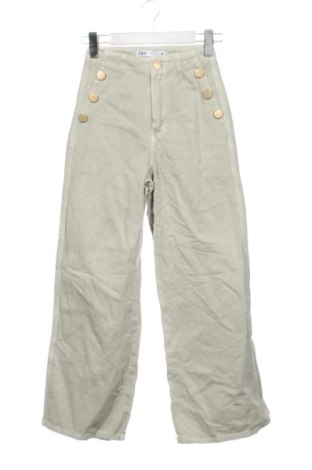 Дамски дънки Zara, Размер XXS, Цвят Зелен, Цена 14,31 €