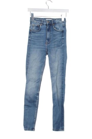 Blugi de femei Zara, Mărime XXS, Culoare Albastru, Preț 72,00 Lei