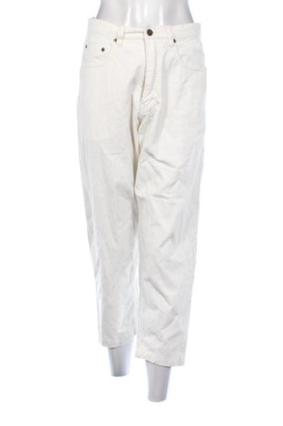 Pantaloni de velvet de femei Eddie Bauer, Mărime M, Culoare Ecru, Preț 182,46 Lei