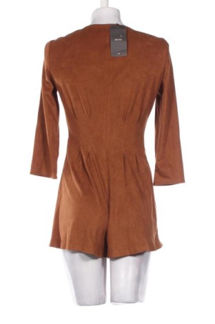 Дамски къс гащеризон Bershka, Размер S, Цвят Кафяв, Цена 32,00 €
