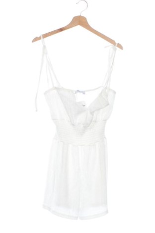 Damski krótki kombinezon Bershka, Rozmiar XS, Kolor Biały, Cena 107,17 zł
