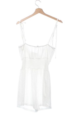 Damski krótki kombinezon Bershka, Rozmiar XS, Kolor Biały, Cena 107,17 zł
