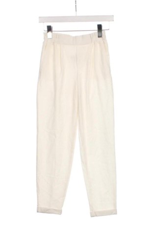 Γυναικείο παντελόνι Bershka, Μέγεθος XXS, Χρώμα Εκρού, Τιμή 17,99 €