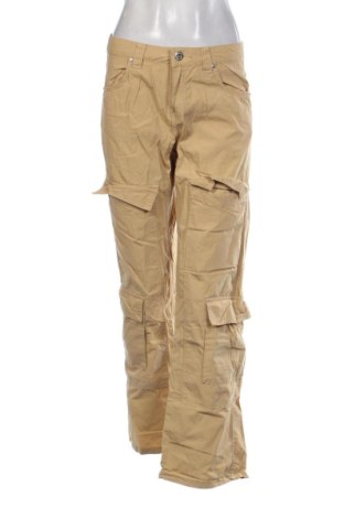 Damskie spodnie Bershka, Rozmiar M, Kolor Beżowy, Cena 79,15 zł