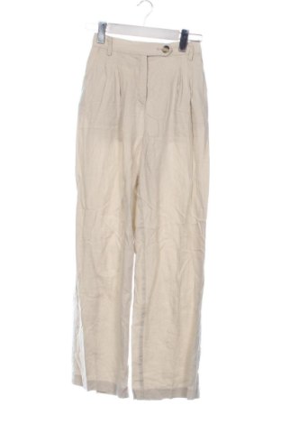 Damskie spodnie Bershka, Rozmiar XS, Kolor Beżowy, Cena 80,38 zł