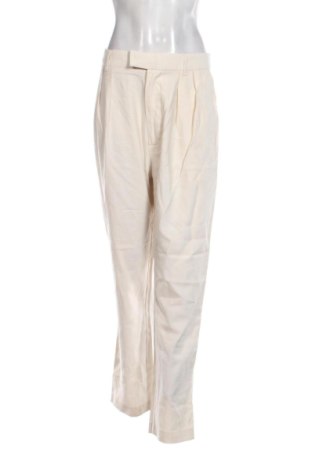 Pantaloni de femei Gina Tricot, Mărime L, Culoare Ecru, Preț 127,45 Lei